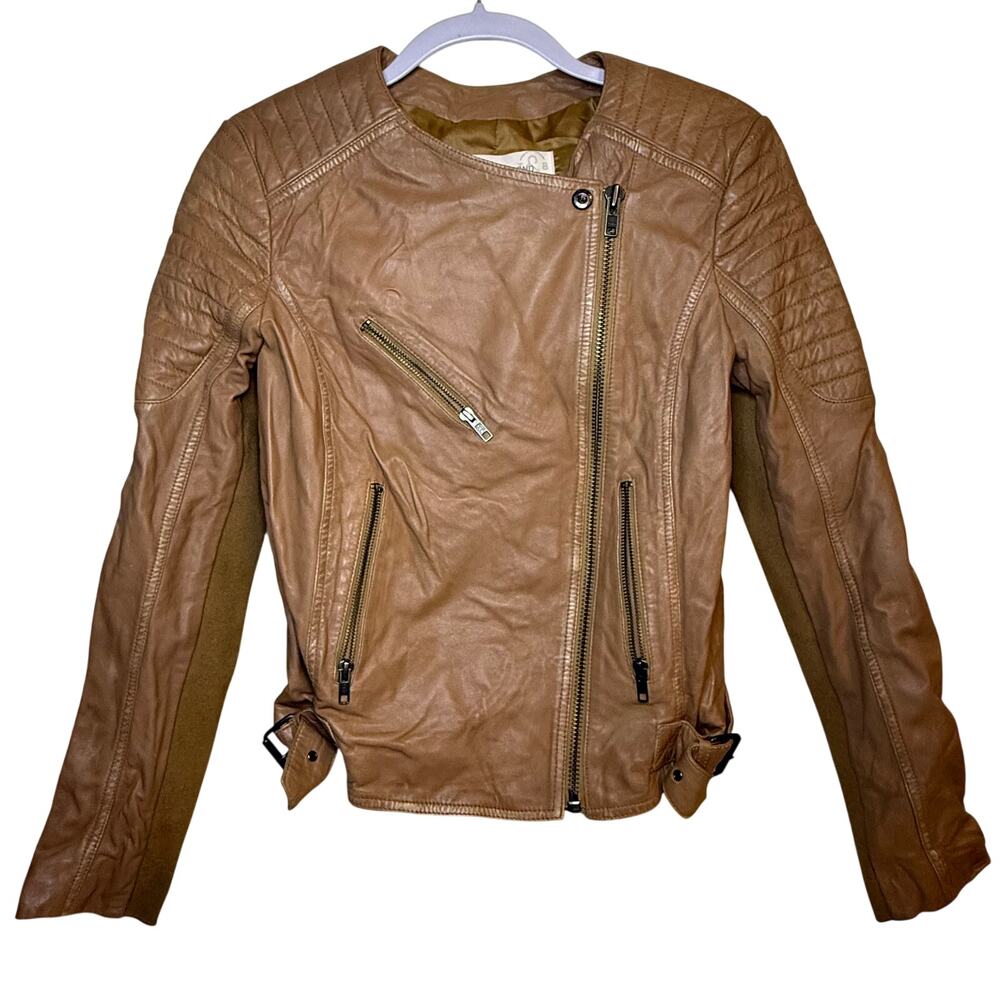 Treasure & Bond Nordstrom Leather Moto Jacket Sz S